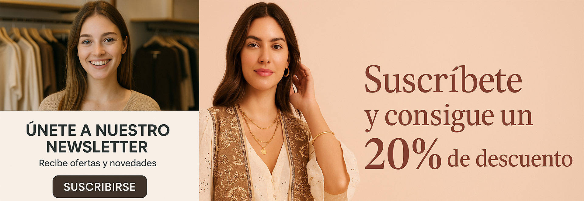 Suscríbete a nuestra Newsletter y consigue un 20% de descuento en tu próxima compra